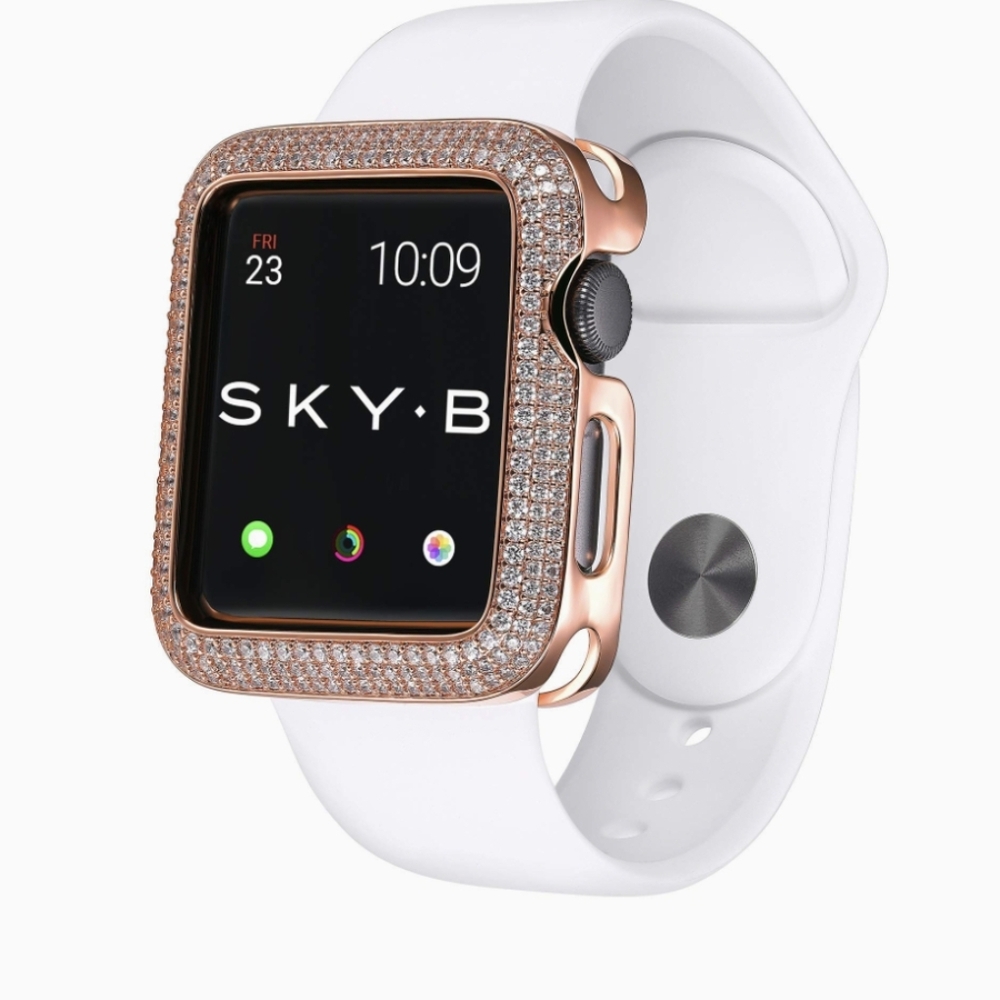 NIB SKY•B Apple Watch Triple Halo Protective Case For Series 1-3 Rose Gold 40mm